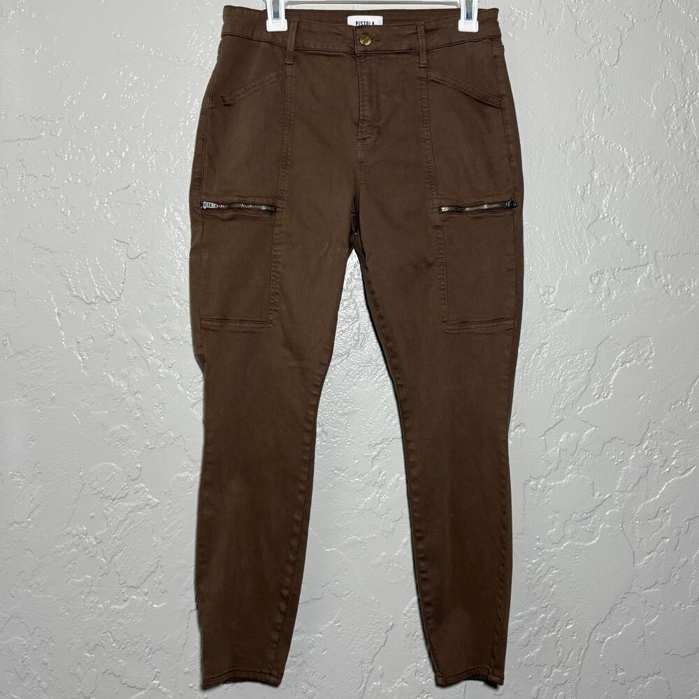 Pistola Hannah Cargo Skinny Pants in brown SZ 29